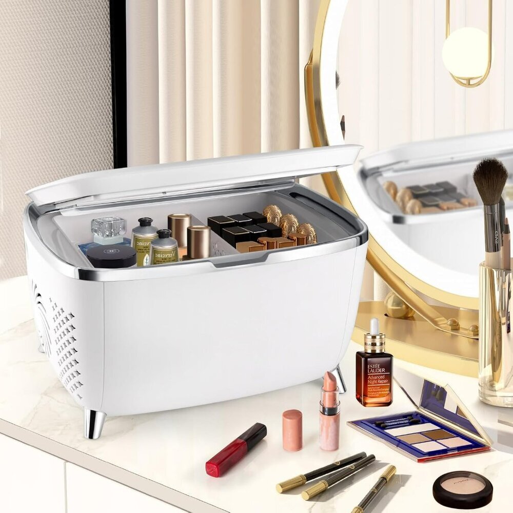 Personal 6 Liters Mini Skincare Fridge, Cosmetic Fridge, Portable Makeup Cooler - Picture 3 of 6